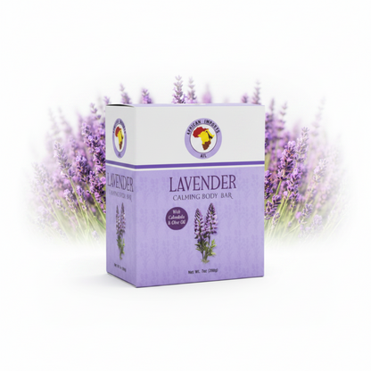 African Imports ATL LAVENDER CALMING BODY Soap Bar 1ct