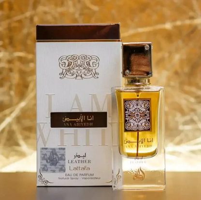 Lattafa I Am White Ana Abiyedh Leather 60ml Perfume
