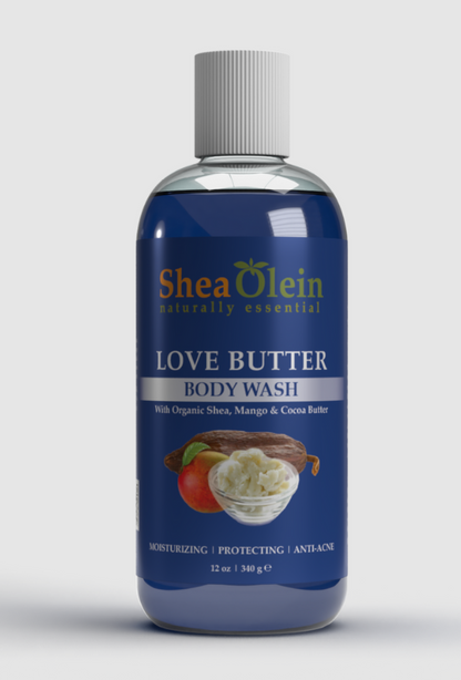 SHEA OLEIN BODY WASH 12oz BOTTLE | LOVE BUTTER