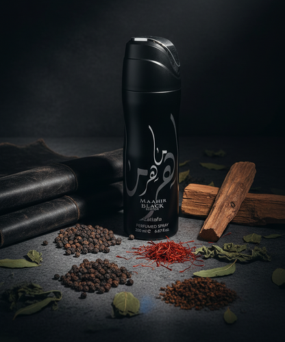 Maahir Black Body Spray 200ml - SmellsPlus