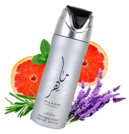 Lattafa Maahir Legacy Perfumed Body Spray 200ml 1ct