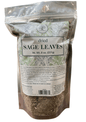 Bag of Madina Dried Sage Leaves, 8 oz, showing loose dried sage herbs packaged for cooking, teas, or cleansing uses.