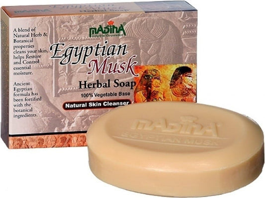 MADINA EGYPTIAN MUSK HERBAL SOAP BARS 6CT - SmellsPlus