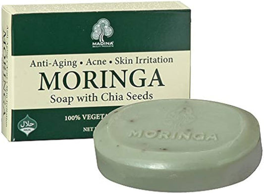 MADINA MORINGA WITH CHIA SEEDS SOAP BARS 6CT - SmellsPlus