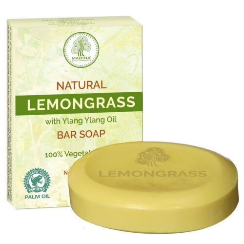 MADINA NATURAL LEMONGRASS SOAP BAR 6CT - SmellsPlus