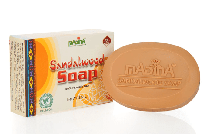 MADINA SANDALWOOD SOAP BARS 6CT - SmellsPlus