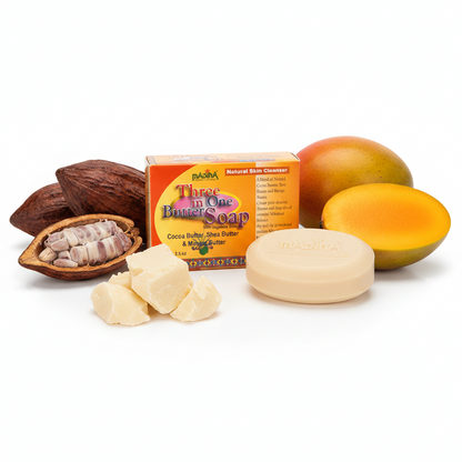MADINA THREE IN ONE BUTTER SOAP BARS 6CT - SmellsPlus