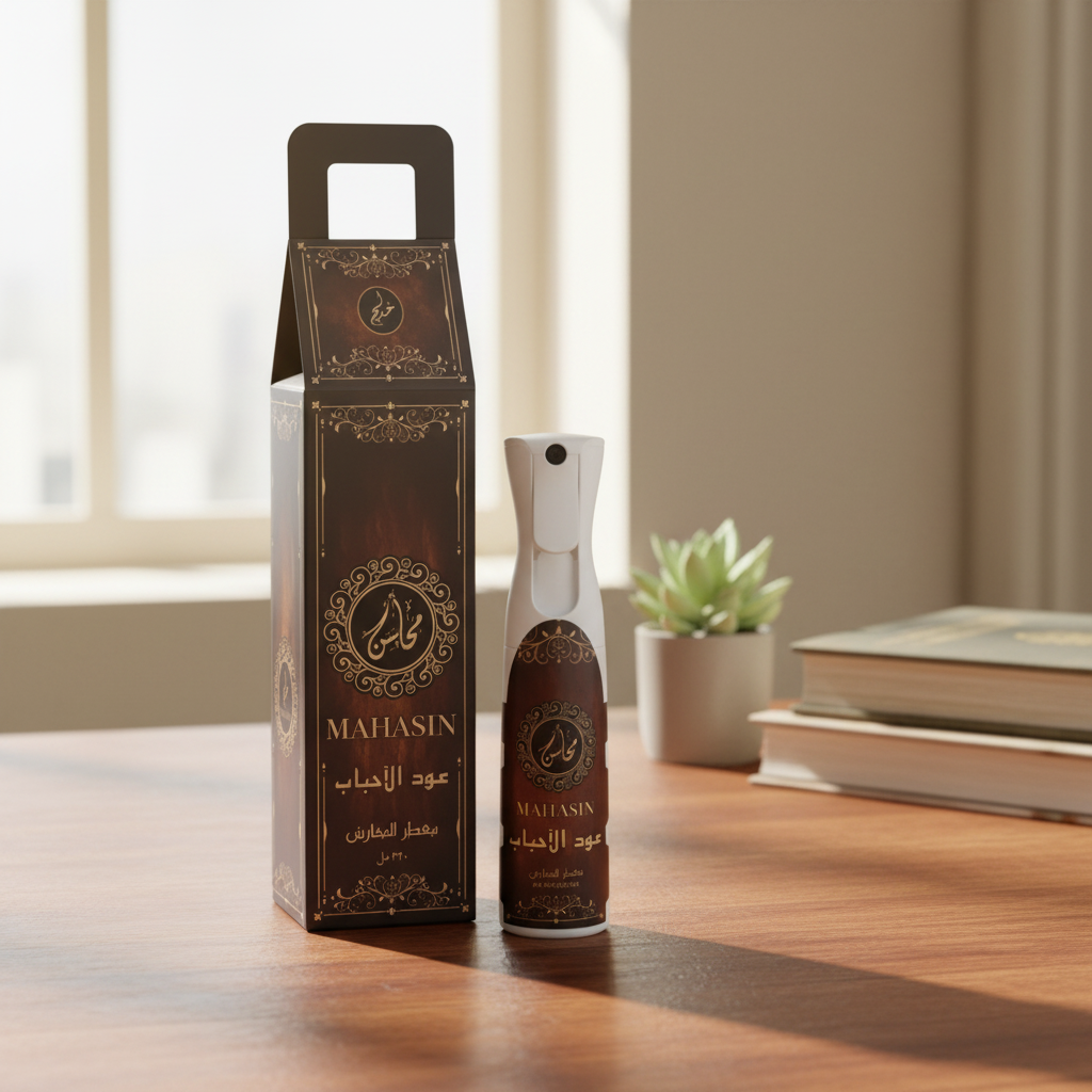Khadlaj Air Freshener 320ml Single 1ct MAHASIN OUD AL AHBAAB