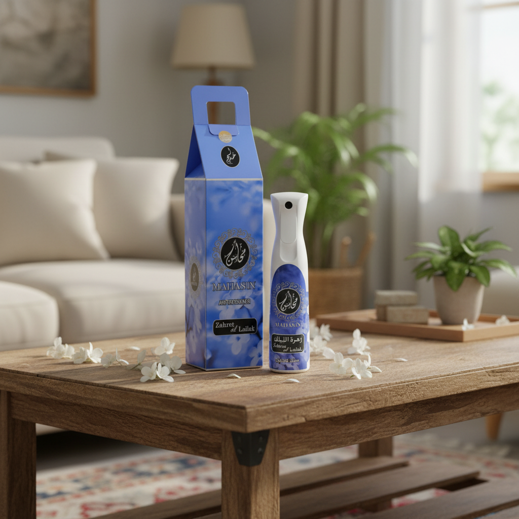 Khadlaj Air Freshener 320ml Single 1ct MAHASIN ZAHRET AL LAILAK