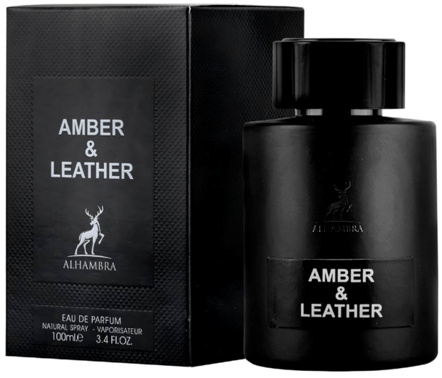 Maison Alhambra 100ml Natural Perfume AMBER AND LEATHER - SmellsPlus