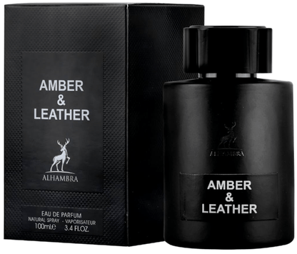 Maison Alhambra 100ml Natural Perfume AMBER AND LEATHER - SmellsPlus