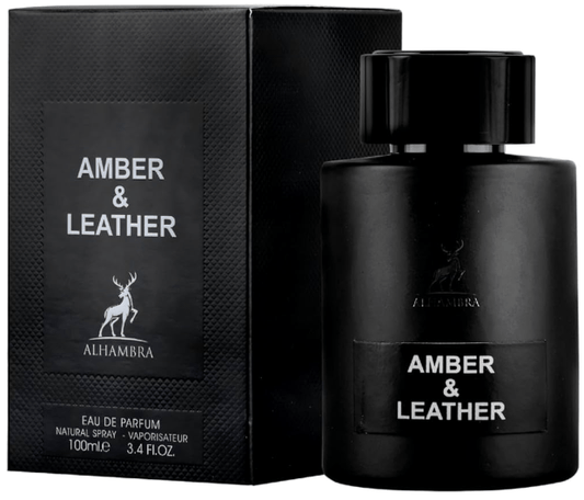Maison Alhambra 100ml Natural Perfume AMBER AND LEATHER - SmellsPlus