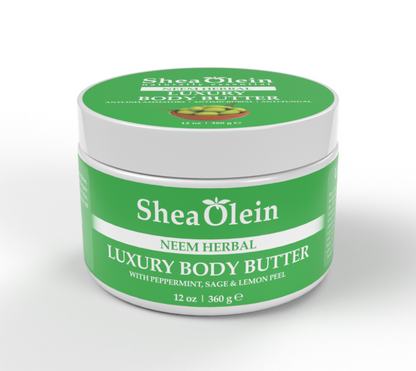 SHEA OLEIN LUXURY BODY BUTTER 12oz | NEEM HERBAL