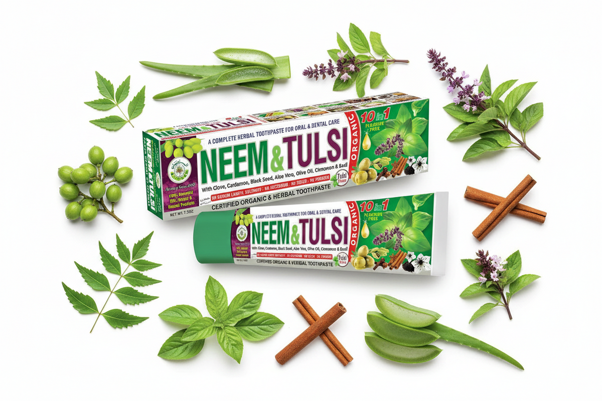 Al-Riyan Neem & Tulsi 5 in 1 Herbal toothpaste 1ct Single