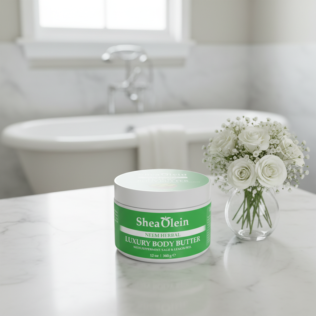 SHEA OLEIN LUXURY BODY BUTTER 12oz | NEEM HERBAL