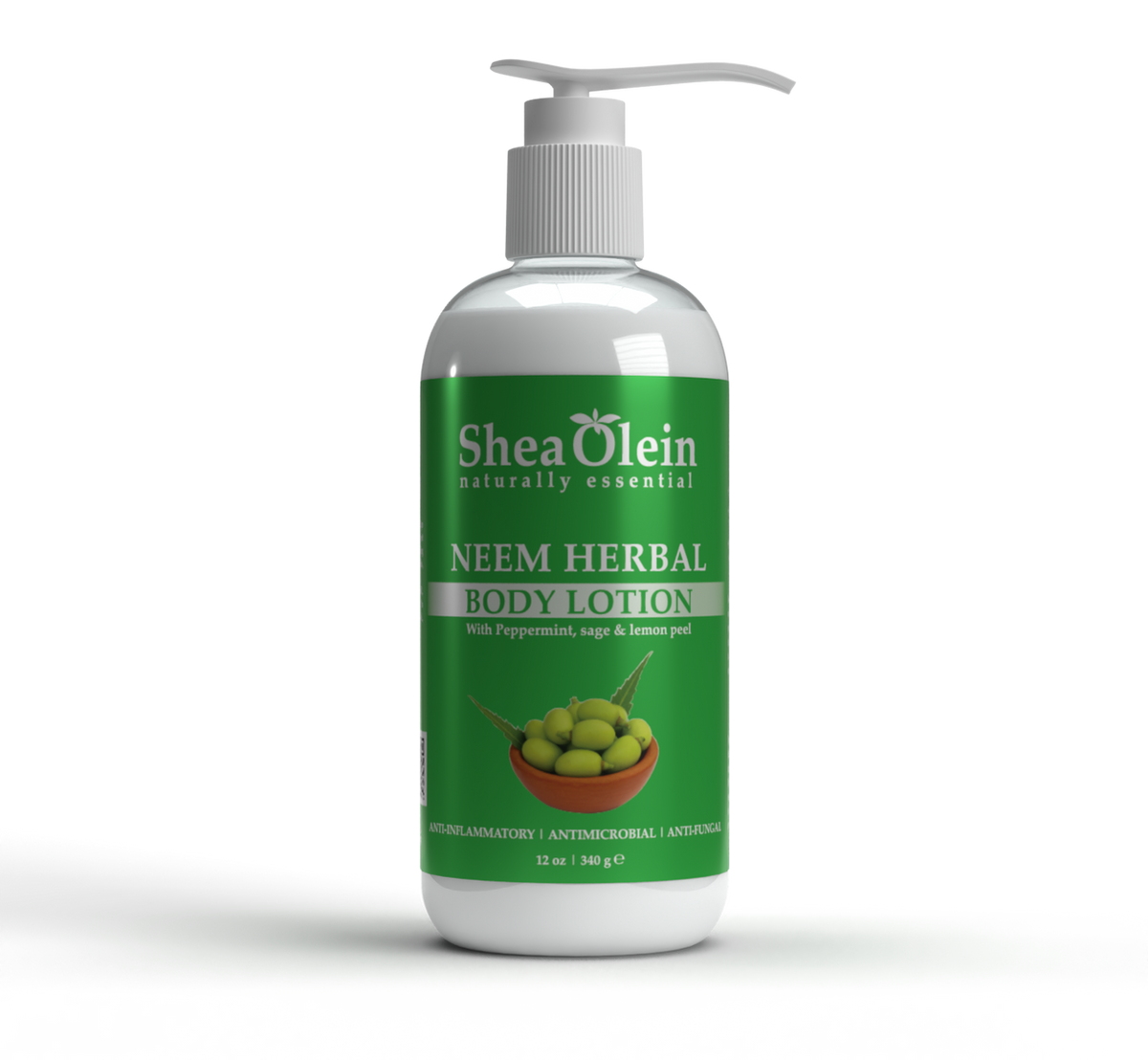 SHEA OLEIN BODY LOTION 12oz | NEEM HERBAL