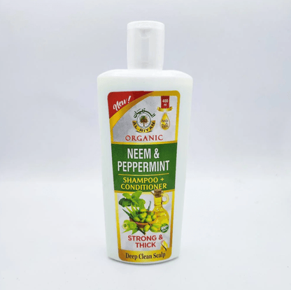 AL-RIYAN Organic Neem & Peppermint Shampoo + Conditioner 13oz