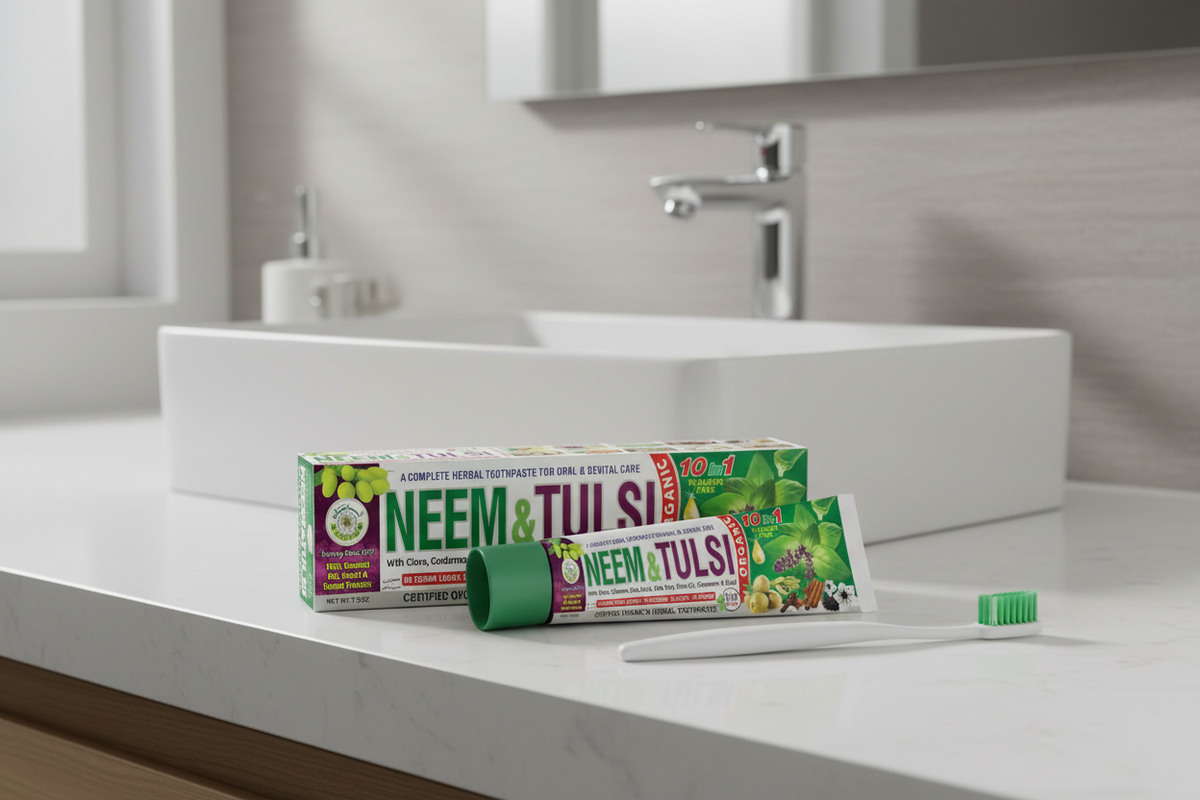 Al-Riyan Neem & Tulsi 5 in 1 Herbal toothpaste 1ct Single