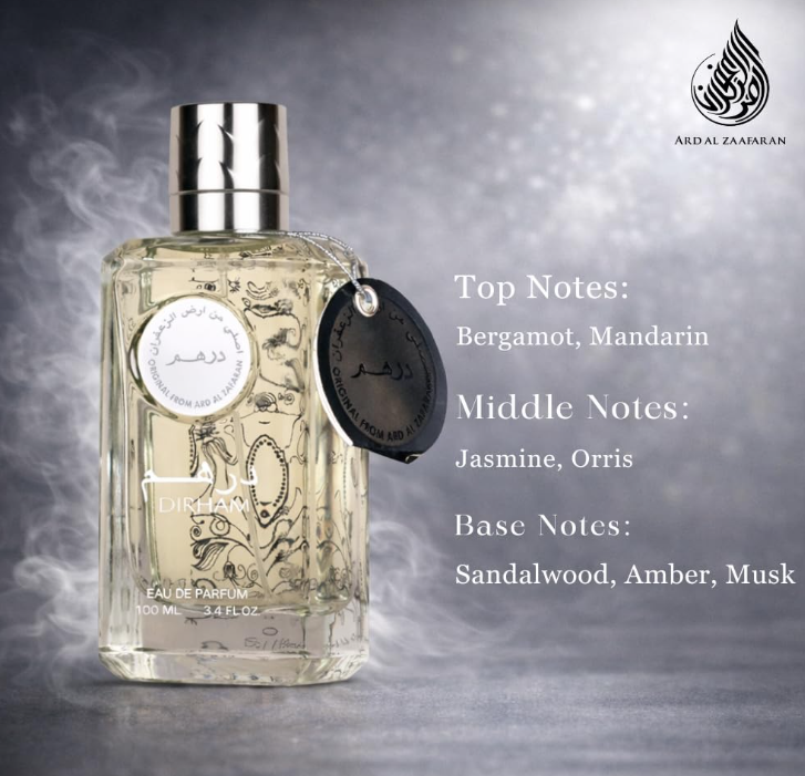 Ard Al Zaafaran Dirham Silver 100ml Perfume