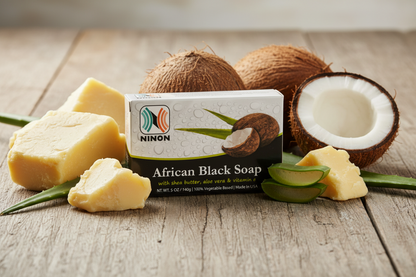 NINON AFRICAN BLACK SOAP BARS 6CT - SmellsPlus