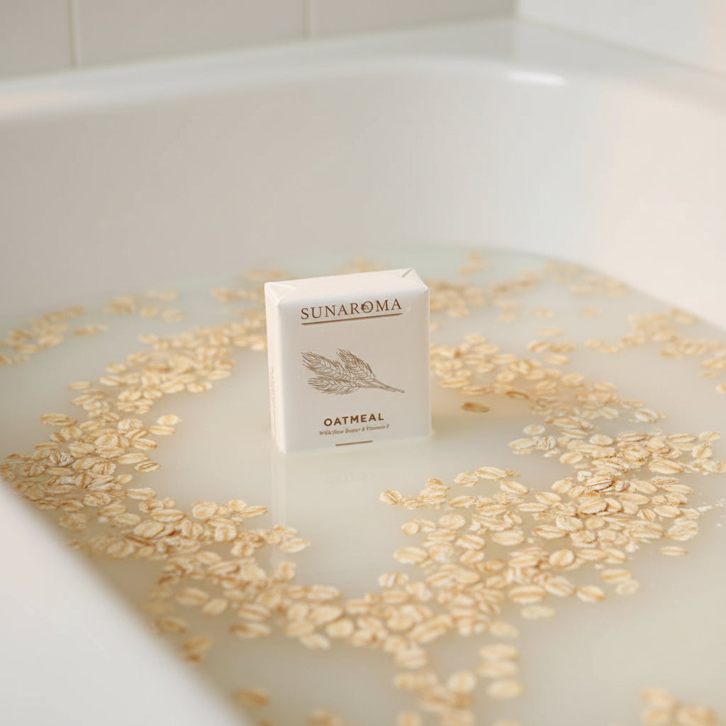 Sunaroma Gentle Soap Bar Single 8oz OATMEAL