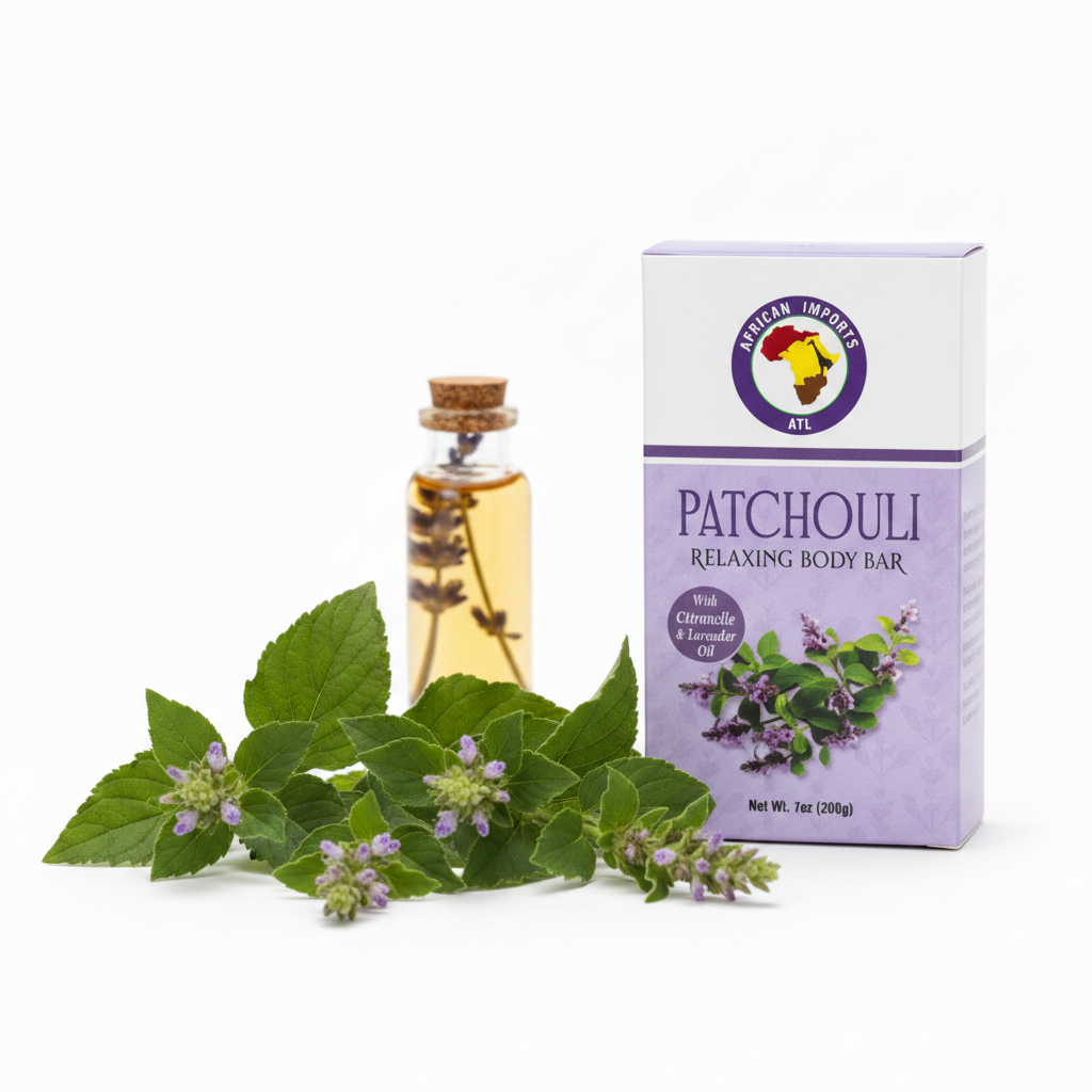 African Imports ATL PATCHOULI RELAXING BODY Soap Bar 1ct