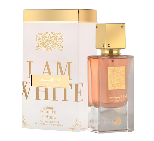 Lattafa I Am White Ana Abiyedh Poudree 60ml Perfume