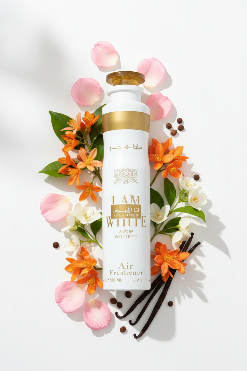 Lattafa Air Freshener Ana Abiyedh Poudree 300ml 1ct Single