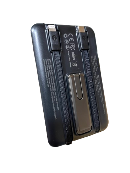 AA-MPB-BK 4in1 Magnetic Wireless Power Bank Built in Cables