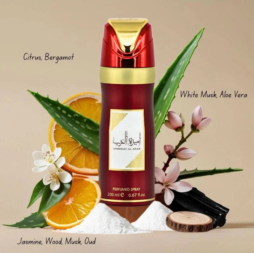 Lattafa Ameerat Al Arab Princess of Arabia Perfumed Body Spray 200ml 1ct