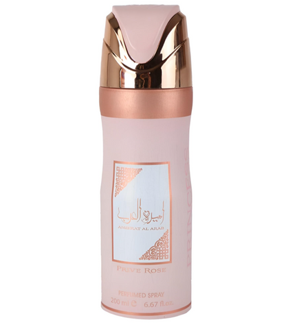 Lattafa Ameerat Al Arab Prive Rose Perfumed Body Spray 200ml 1ct