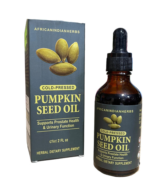 African Indian Herbs Cold Pressed Pumpkin Seed Oil 2floz Bottle
