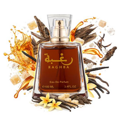 Lattafa Raghba For Her 100ml Perfume + Spray