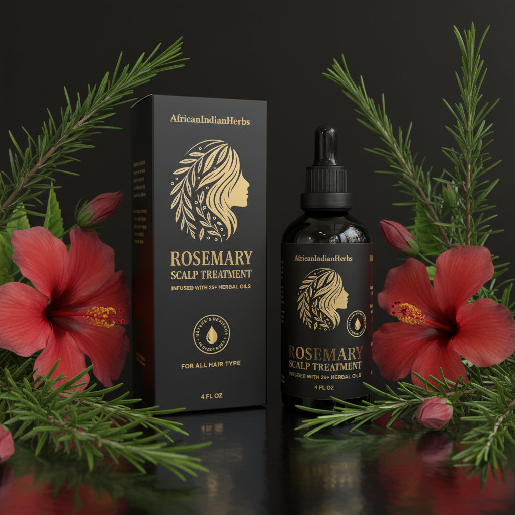 African Indian Herbs Rosemary Scalp Treatment 4floz Bottle