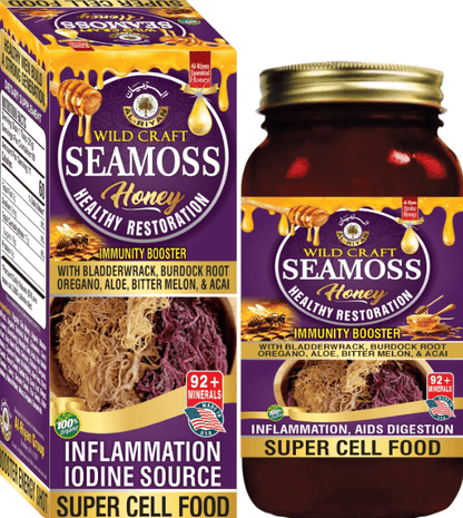 AL-RIYAN Wild Craft Sea Moss Honey Super Cell Food 16oz