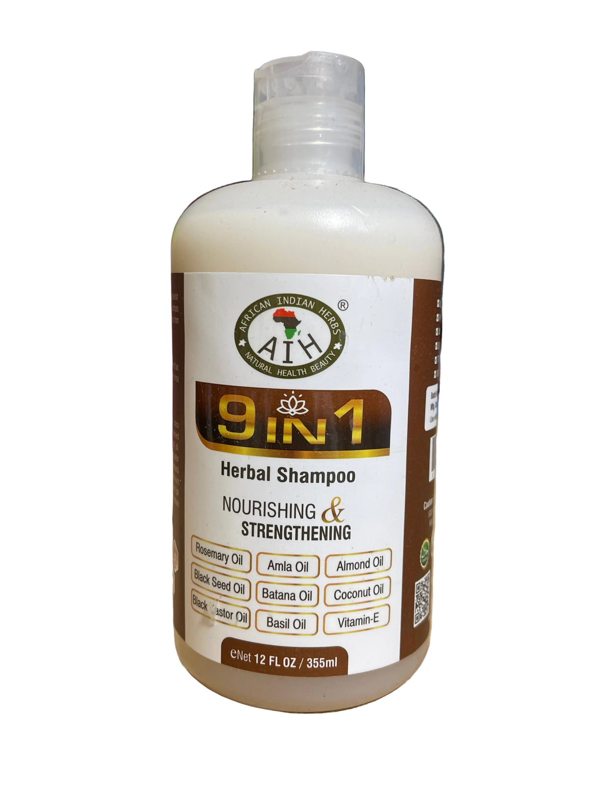 African Indian Herbs 9 in 1 Herbal Shampoo 12floz Bottle