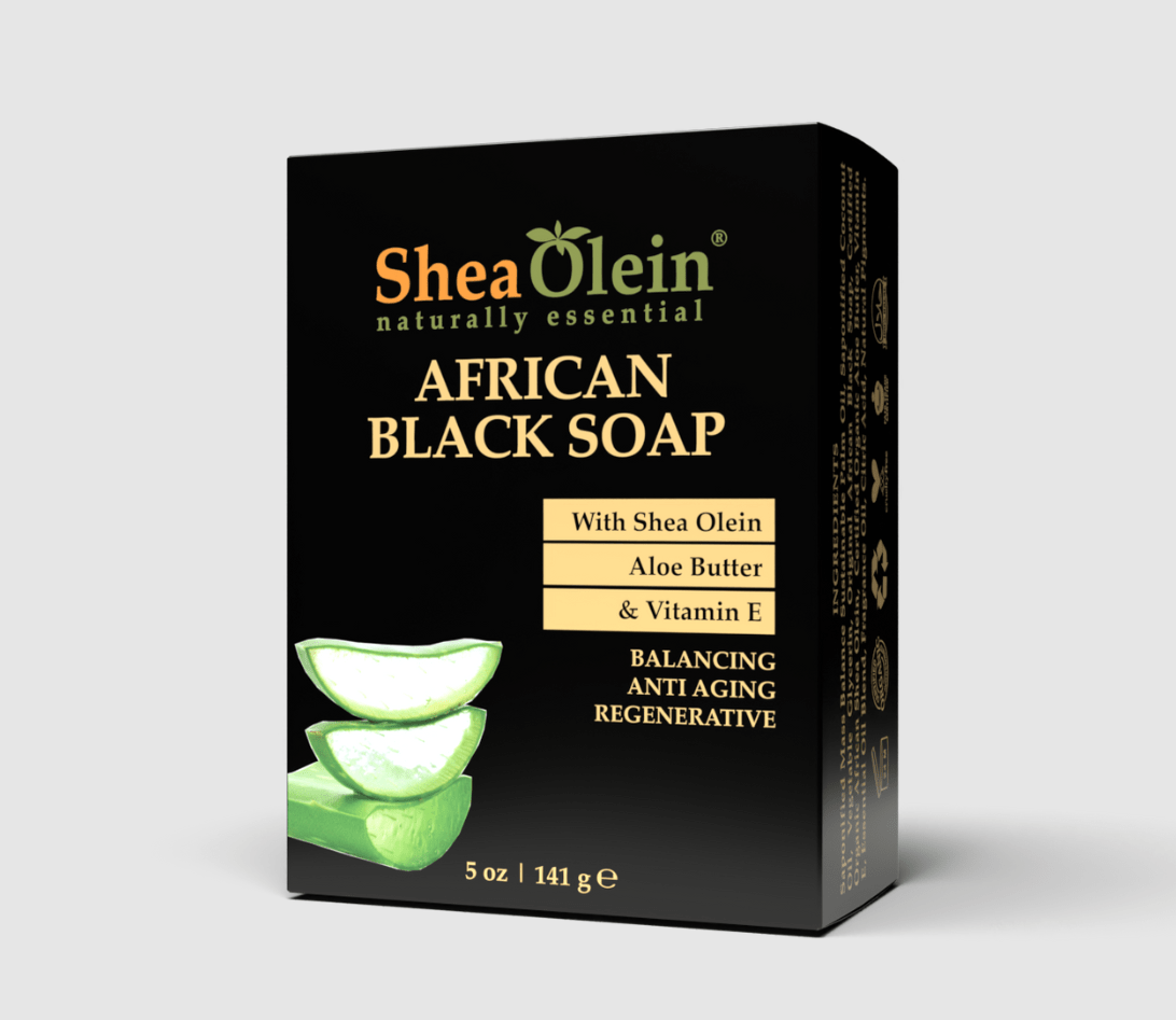 SHEA OLEIN AFRICAN BLACK SOAP BARS 6CT - SmellsPlus
