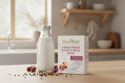 SHEA OLEIN FARM FRESH GOAT'S MILK SOAP BARS 6CT - SmellsPlus