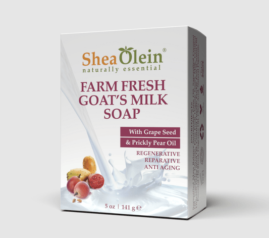 SHEA OLEIN FARM FRESH GOAT'S MILK SOAP BARS 6CT - SmellsPlus