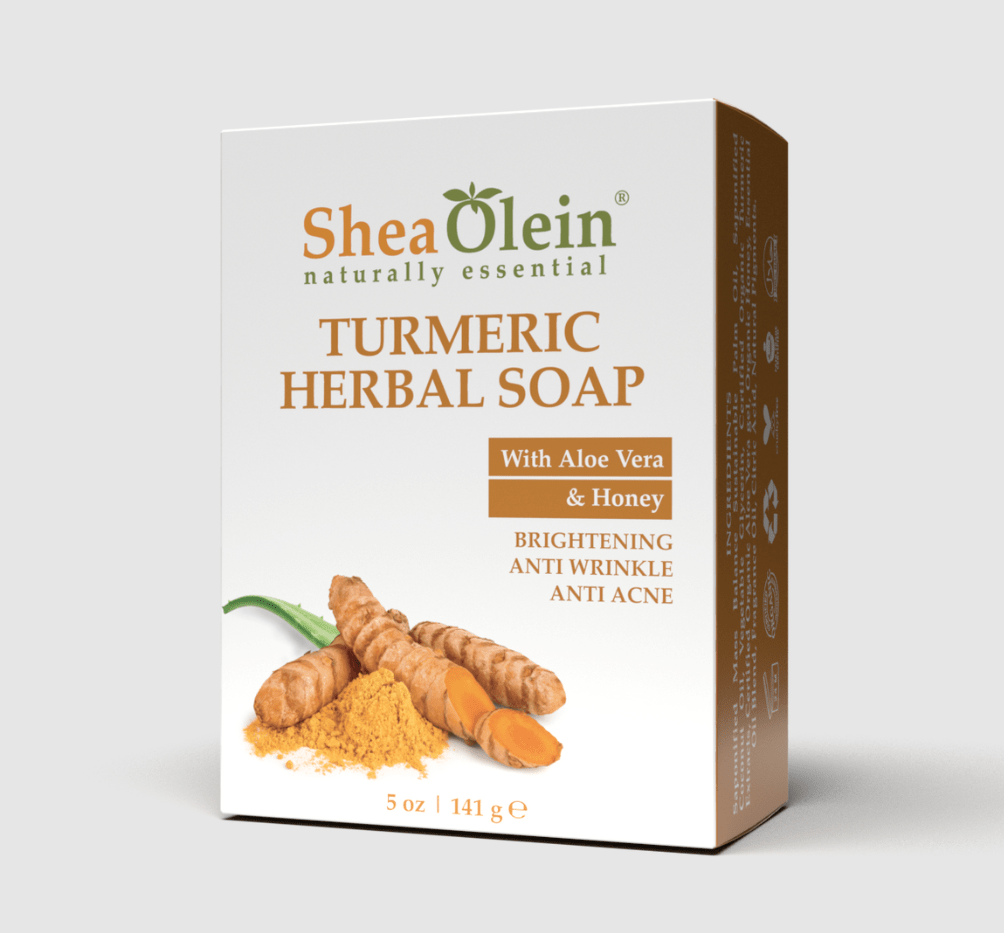 SHEA OLEIN TURMERIC HERBAL SOAP BARS 6CT - SmellsPlus