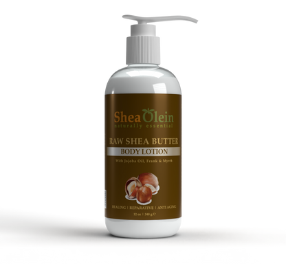 SHEA OLEIN BODY LOTION 12oz | RAW SHEA BUTTER