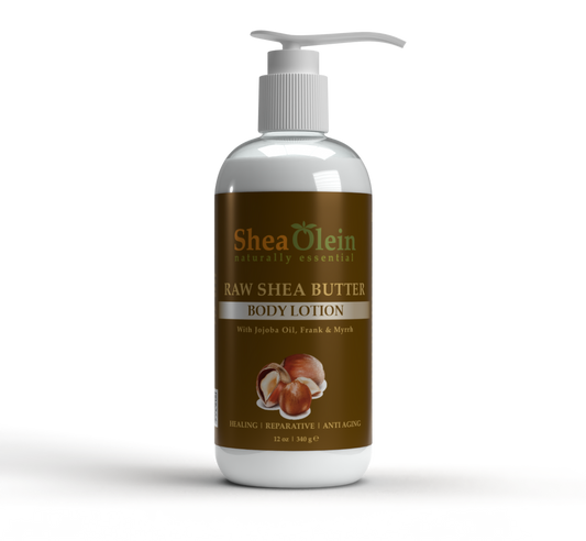 SHEA OLEIN BODY LOTION 12oz | RAW SHEA BUTTER
