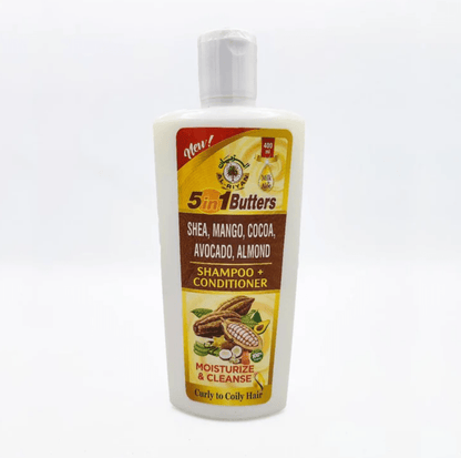 AL-RIYAN Organic Shea, Mango, Cocoa, Avocado and Almond Butter Shampoo + Conditioner 13oz