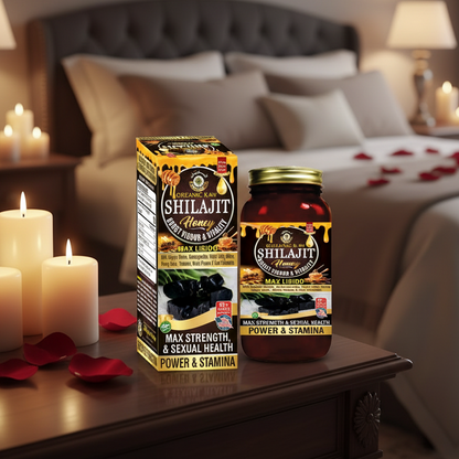 AL-RIYAN Organic Raw Shilajit Honey Max Libido 16oz