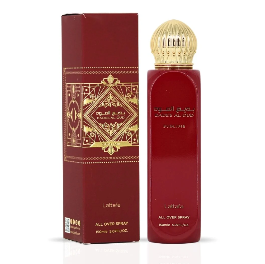 Lattafa All Over Spray Badee Al Oud Sublime 150ml Body Spray