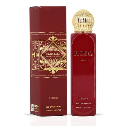 Lattafa All Over Spray Badee Al Oud Sublime 150ml Body Spray