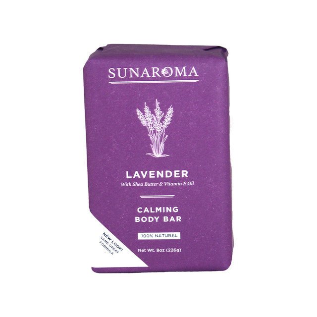 SUNAROMA GENTLE SOAP BAR 8oz 6ct LAVENDER - SmellsPlus
