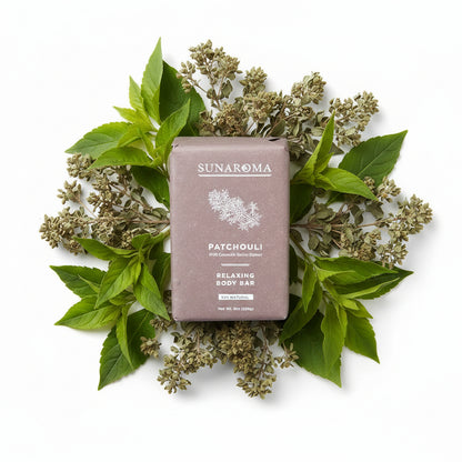 SUNAROMA GENTLE SOAP BAR 8oz 6ct PATCHOULI - SmellsPlus