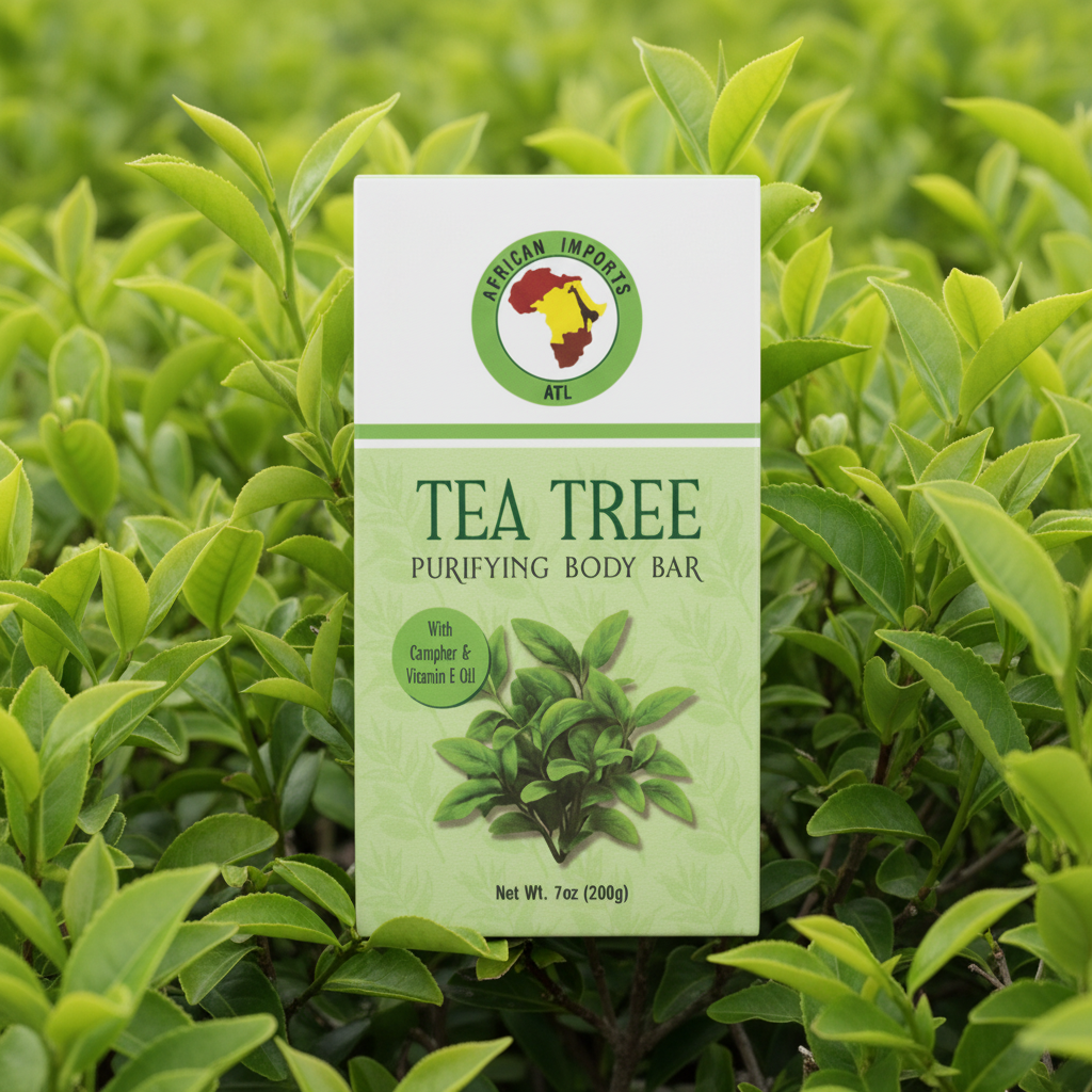 African Imports ATL TEA TREE PURIFYING BODY Soap Bar 1ct