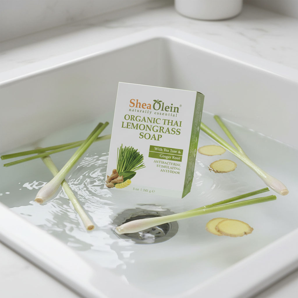 Shea Olein ORGANIC THAI LEMONGRASS Soap Bar Single 1CT